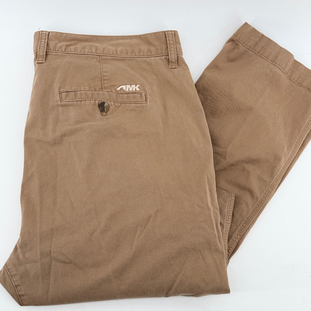 Mountain Khakis Slim Tailored Fit Pants Mens 36x30 Brown Cotton Stretch Chino